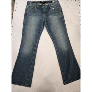 Lucky Brand Layla Boot Jeans Womens 6 28 Blue Denim Mid Rise Bootcut